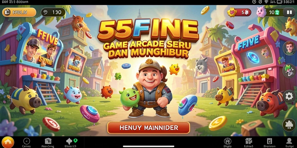 Tampilan gameplay seru dari game 55FIVE yang menghibur.