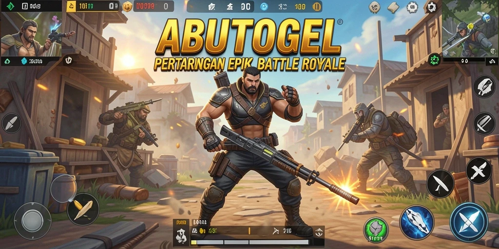 Gameplay seru ABUTOGEL di arena Battle Royale yang kompetitif.
