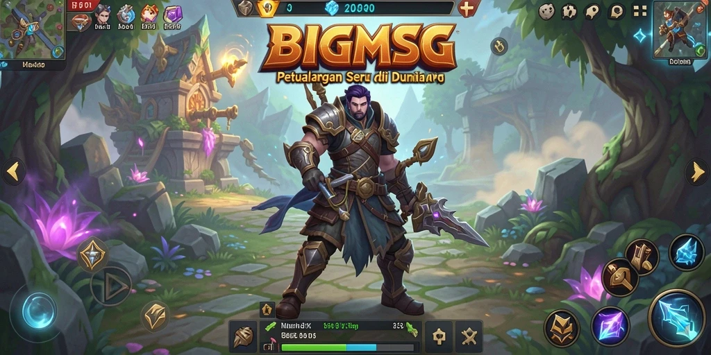 Tampilan gameplay BIGMSG yang mendebarkan dan seru.