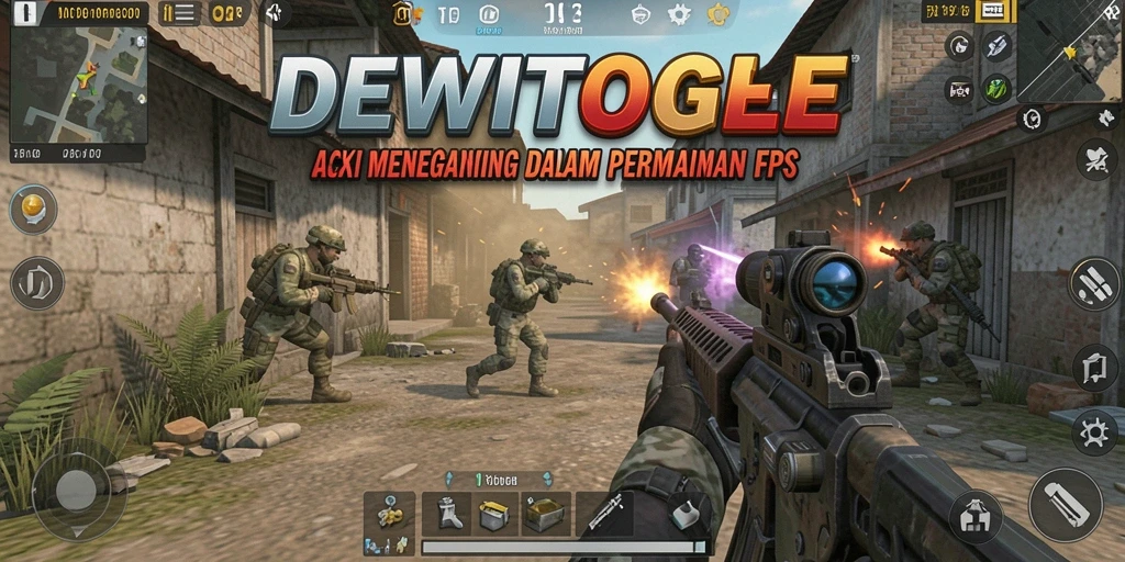 Tampilan gameplay DEWITOGEL yang intens di dunia FPS.