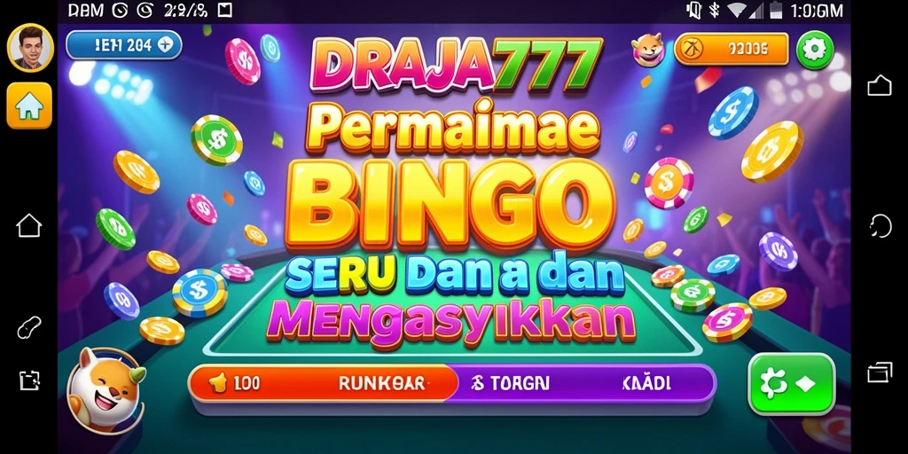 Screenshot DRAJA777 menampilkan gameplay Bingo yang mendebarkan.
