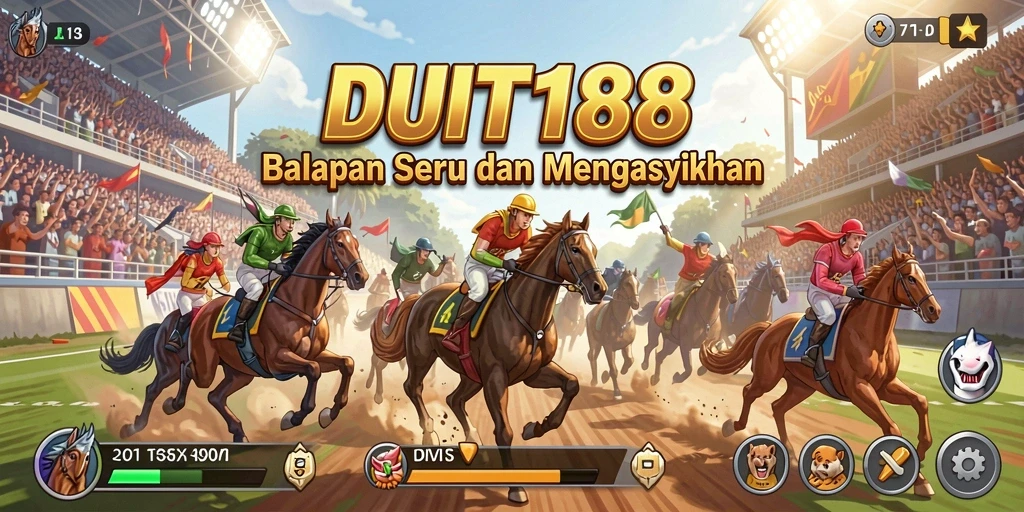 Gameplay balapan yang seru dan mendebarkan di DUIT188.