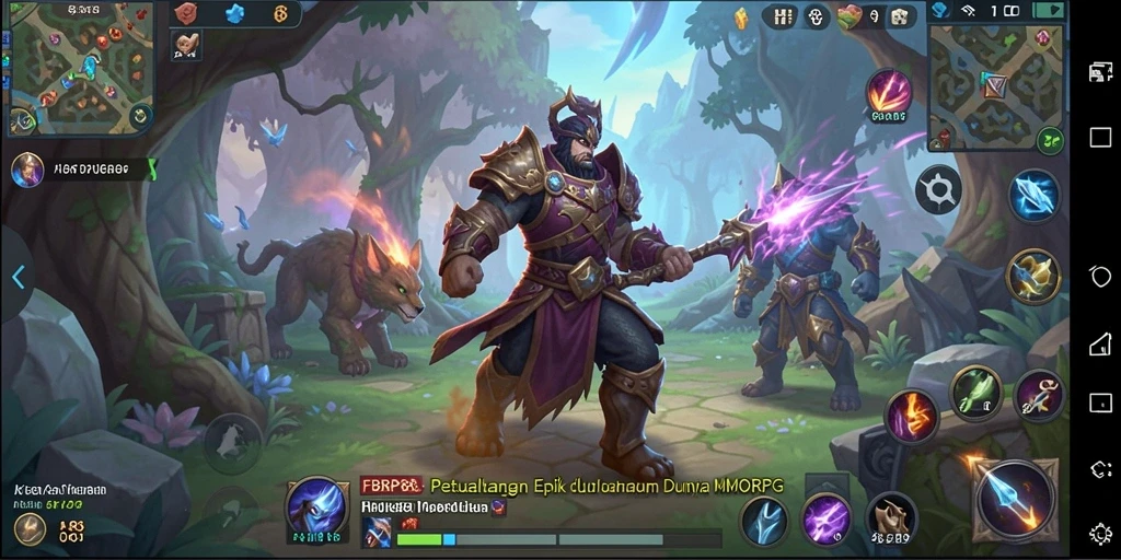 Screenshot gameplay FBRP88 menunjukkan petualangan menarik dalam MMORPG.
