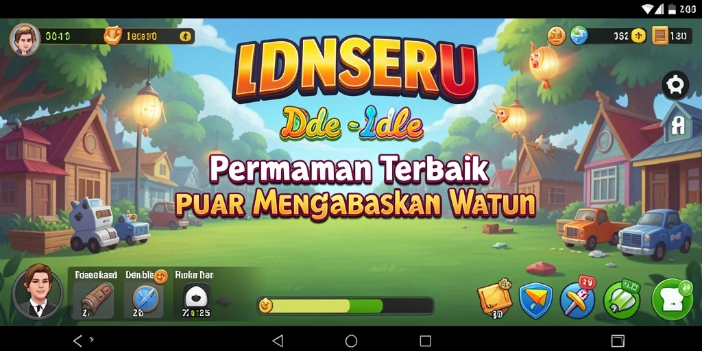 Screenshot menunjukkan gameplay santai dan progresif di IDNSERU.
