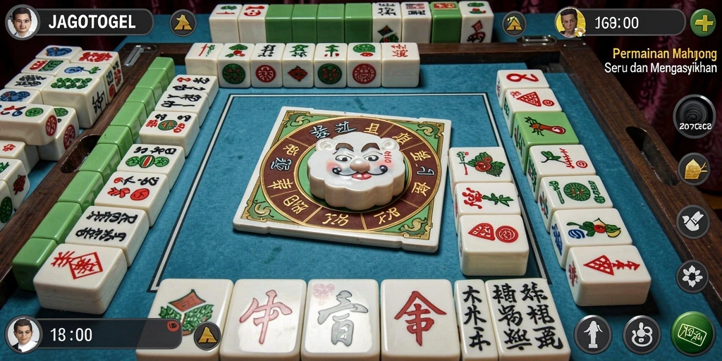 Screenshot JAGOTOGEL menampilkan antarmuka permainan Mahjong yang menarik.