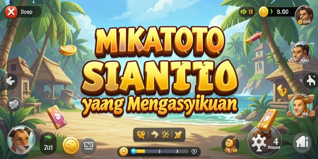 Tampilan gameplay MIKATOTO yang ceria dan mengasyikkan.