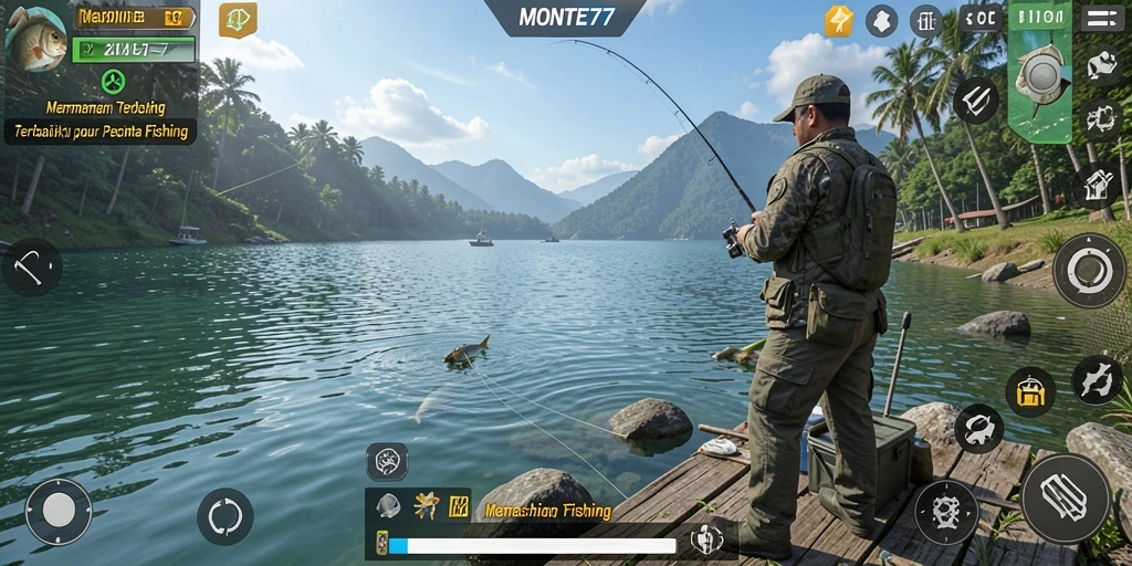 Tangkapan ikan yang mengesankan dalam gameplay MONTE77.