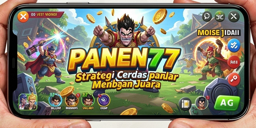 Tampilan menarik dari gameplay strategis dalam PANEN77.