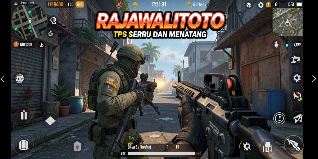 Tampilan menarik dari gameplay RAJAWALITOTO dalam aksi TPS.