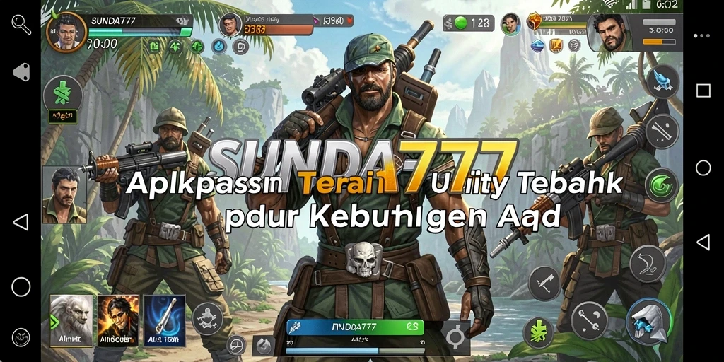 Tampilan aplikasi SUNDA777 yang menarik dengan berbagai fitur Utility.
