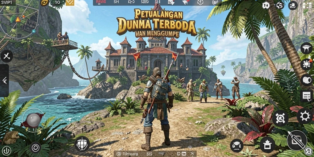 Gameplay SVIP1 yang menampilkan dunia terbuka yang luas dan menarik.