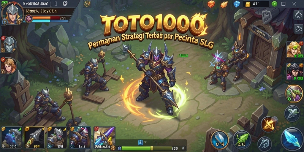 Tampilan gameplay SLG yang mendebarkan di TOTO1000.