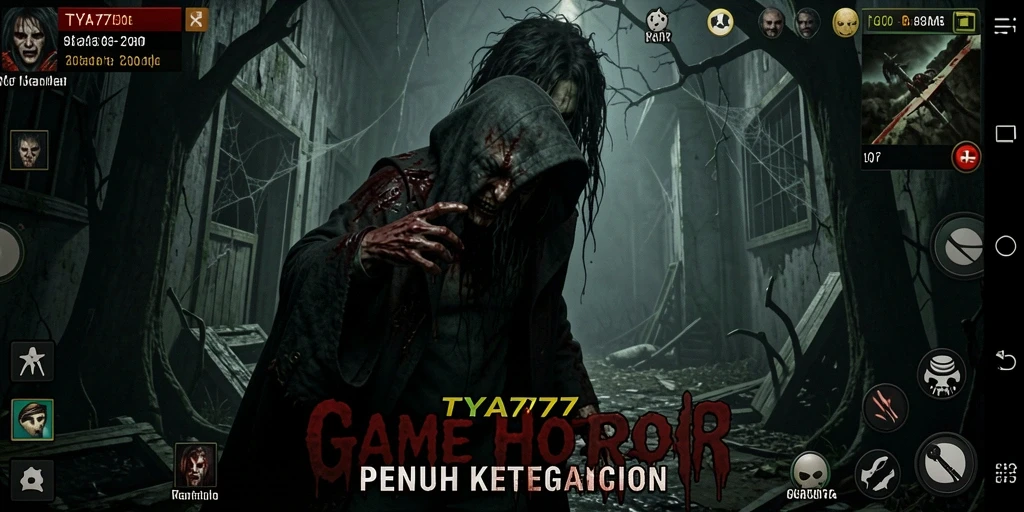 Screenshot gameplay TYA777 yang menakutkan dan mencekam.