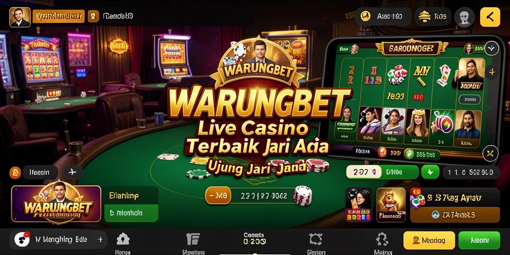 Tampilan gameplay Live Casino WARUNGBET yang menakjubkan.